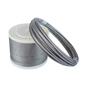 Steel Rope 7x19 12mm Stainless Steel Wire Rope Steel Cable For Elevator