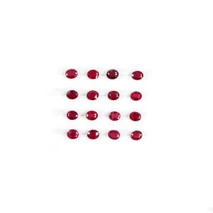 Rubíes Naturales de Bangkok Calibrados en Forma Ovalada 5x6mm 6x7mm, Howlite, Turquesa, Rodonita, Malaquita, Jaspe, Amatista, Amarillo, Verde, Rojo 8mm - Product Image 2