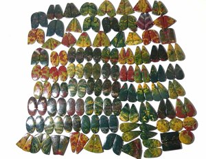 Vente en gros de pierres précieuses naturelles en pierre de sang, paire de cabochons, pierres précieuses en vrac, haute qualité, paire de pierres précieuses en pierre de sang naturelle pour la fabrication de bijoux - Product Image 4