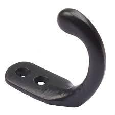 Omg Industries Antique <b>Black</b> Iron Wall <b>Hook</b> Single Robe & Hat <b>Coat</b> <b>Hook</b> for Kitchen & Bathroom Clothing Organizer - Product Image 3