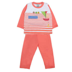 ชุดสูทเด็กชายแขนยาว 2 ชิ้น - สีชมพู - Product Image 1