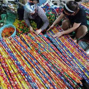 HOT PRODUCT COLORFUL FLOWER PVC <b>BROOM</b> <b>HANDLE</b> to EGYPT, INDIA, IRAQ, SRI LANKA, MOROCCO, YEMEN,... MARKET - Product Image 5