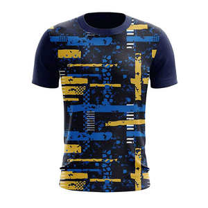 Camiseta Deportiva para Hombre, 100% Poliéster, Tejido de Punto, Transpirable, de Secado Rápido, Ligera, Personalizable, OEM/ODM Disponible - Product Image 1