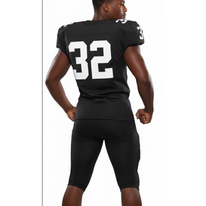 Conjunto de Uniforme de Fútbol Americano en Oferta, Sublimado, para Adultos, Pantalones Cortos de Sarga, Camisetas con Número Impreso, Estilo Universitario - Product Image 4