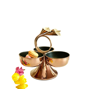 Bol en métal antique en aluminium avec bol en feuille de Ginkgo bol moderne finition or argent décor de table casse-croûte aux noix plat de bonbons bas prix - Product Image 2