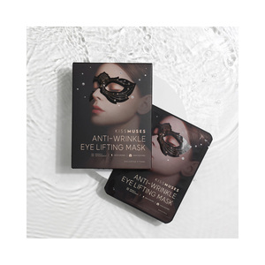 KISSMUSES Masque de levage des yeux en coton biologique Masque anti-rides le plus vendu pour les soins à domicile Combat les cernes causés par le stress - Product Image 1