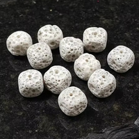 Perles rondes naturelles en forme de tambour, percées au centre, corail, fabrication de bijoux, Inde, vente en gros, pierres précieuses en vrac, 20% de réduction, blanc