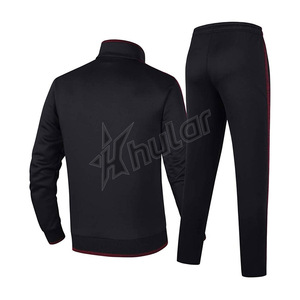 Conjunto de chándal y sudadera de poliéster para hombre de tela suave deportiva de alta calidad OEM, chándales de 2 piezas para correr para hombre - Product Image 5