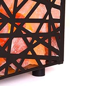 Lampe de sel de l'Himalaya 100 % naturelle de haute qualité avec panier en fer, couleurs rose/orange/rouge, vente en gros mondiale, artisanat décoratif - Product Image 3
