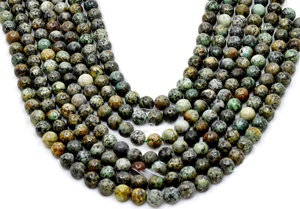 Vente en gros Anshul Impex – Perles rondes de 8 mm en turquoise africaine naturelle de qualité supérieure, pour la méditation et la mode - Product Image 2
