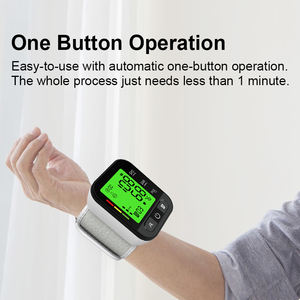 جهاز قياس ضغط الدم الرقمي القابل لإعادة الشحن للمعصم، قياس متذبذبي، شاشة LED كبيرة، مستشعر وضعية، كفة للذراع - Product Image 2