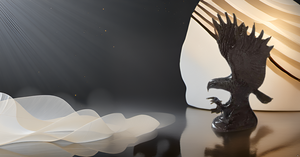 รูปปั้นนกอินทรีทองเหลืองสัตว์ป่าสำหรับสะสมรูปปั้นป่าตกแต่งห้องโดยสารงานศิลปะรูปสัตว์ป่ารูปแกะสลักโลหะสำหรับงานแต่งงาน - Product Image 2