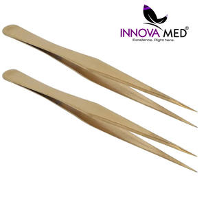 High <b>Precision</b> Lash Tweezers for Eyelash Extension Stainless Steel Professional Beauty <b>Tool</b> for Lash Application 45 degree sharp - Product Image 5