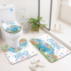 Custom Printed Carpet <b>Bathroom</b> Rug <b>Set</b> for <b>Bathroom</b> Non-Slip Shower Curtain Bath <b>Mat</b> - Product Image 2