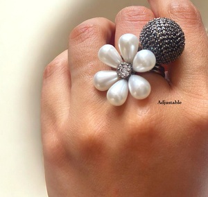 Charming Trendy Adjustable Beautiful Finger <b>Ring</b> Stylish Trendy <b>Ring</b> For Women And <b>Girls</b> Fancy Finger <b>Ring</b> for Party Wear - Product Image 3