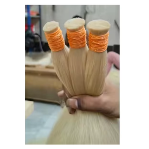 มัดผมสีบลอนด์แบบมัดผมเดี่ยวเนื้อนุ่มสลวยมีปลายหนาเป็นธรรมชาติ - Product Image 1