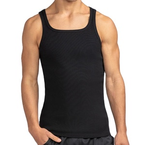 Débardeur de musculation côtelé en Spandex et Nylon, coupe ajustée, haute élasticité, couleur personnalisable, pour entraînement et fitness - Product Image 5