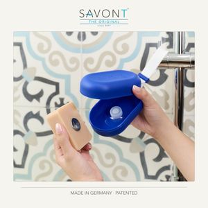 Porte-savon/boîtes à savon en plastique PP Traveler de haute qualité avec porte-savon de type ventouse magnétique - Product Image 2