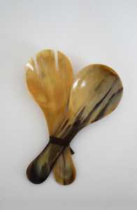 Cucharas de cuerno naturales hechas a medida hechas de cuerno de búfalo natural Ideal para regalar y adecuado para reventa por Artesanías de media luna - Product Image 3