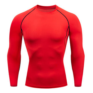 La mejor calidad Plain Mma Rash Guard manga larga Rush Guard para hombres Rash Guards invierno elegante Rash Gurads secado rápido transpirable - Product Image 5