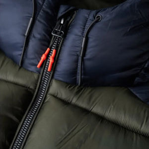 Chaqueta acolchada de bombardero delgada Vintage de alta calidad para hombre, deportes de invierno, transpirable, a prueba de viento, revestimiento impermeable, soporte, cremallera larga - Product Image 4