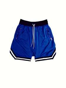 Men's Vintage Streetwear Zip Pocket <b>Drawstring</b> Shorts 100% Polyester Canvas Summer Athletic Workout Custom Tackle Knitted - Product Image 2