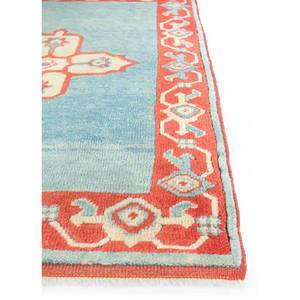 Tapis en laine noué à la main Nuray Blue 9x12, motif abstrait et rectangulaire, fait main pour salon, pour adolescents - Pae-1178 - Product Image 4