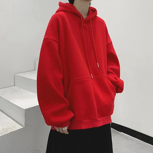 À la mode lâche décontracté à manches longues sweat à capuche pour hommes femmes printemps automne polyvalent couleur unie Couple tenue Streetwear - Product Image 3
