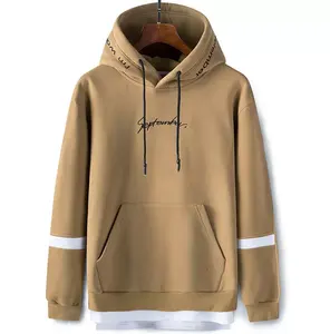 Sweat-shirt à capuche en molleton 100% coton pour homme, manches longues, hiver, écologique, respirant, décontracté, élégant, chaud - Product Image 3