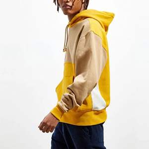 Sweat-shirt sport à capuche pour homme de haute qualité au toucher doux, nouveau style, colorblock, coupe ajustée, avec broderie personnalisée, style hiver - Product Image 3