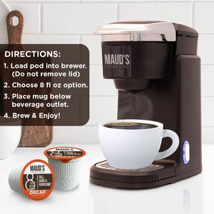 Cápsulas de Café Tostado Oscuro Descafeinado Maud's, 18 unidades, Café Descafeinado en Cápsulas Individuales - Product Image 4