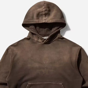 Servicio OEM al por mayor mejor diseño Sunfade sudaderas ligero Color sólido Sunfade sudaderas con capucha - Product Image 4