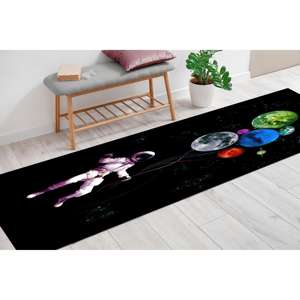 Alfombra Espacial de Astronauta, Alfombra de Impresión Digital con Planetas, Alfombra Suave con Pelo Largo - Product Image 2