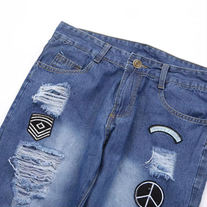 Neue Mode Herren Skinny Cargo Jeans <span class=keywords><strong>Denim</strong></span> Kampf <span class=keywords><strong>Biker</strong></span> Tasche Stretch Black Arbeitshose <span class=keywords><strong>Denim</strong></span>-Hose für Herren - Product Image 2