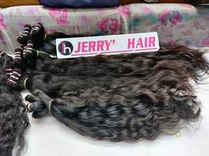 Cabello crudo del sur de la India de alta calidad, cabello humano virgen de un solo estiramiento crudo al por mayor, cabello humano Remy liso natural crudo - Product Image 3