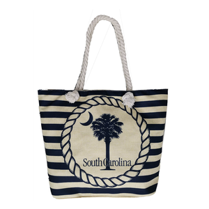 Style bohème écologique Jute toile de jute fourre-tout sac à provisions personnalisé imprimé teint coton corde torsadée poignée chaînes décoration - Product Image 1