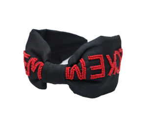 ที่คาดผมปักชื่อแบบกำหนดเอง น้ำหนักเบา คุณภาพส่งออก งานแฮนด์เมด ปักลายด้วยมือ ขายส่ง เครื่องประดับแฟชั่น - Product Image 2