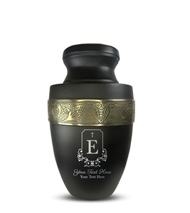 Urna Funeraria Personalizada para Cenizas de Adultos, Hombres y Mujeres, Urna de Aluminio con Nombre, Fecha y Diseño, con Borde Plateado, Tamaño Personalizado - Product Image 5