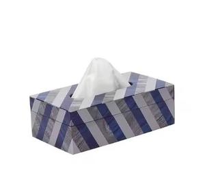 กล่องกระดาษทิชชูทำจากไม้ทำมือที่ใส่ผ้าเช็ดปากทำจากไม้พิมพ์ลายใบไม้2025อุปกรณ์ตกแต่งท็อปโต๊ะ - Product Image 5