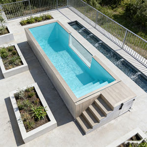 Piscina Prefabricada de Fibra de Vidrio de Lujo, Grande, para Exteriores, de 12 pies y 24 pies, Lista para Usar, en Oferta - Product Image 6