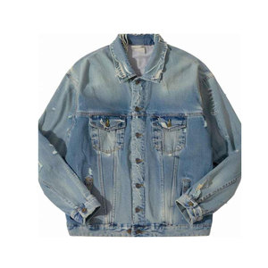 Vente en gros prix d'usine vente directe prix hommes extérieur grande taille veste pour hommes longue veste en jean pour hommes - Product Image 5