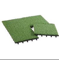 Carreaux à emboîter Tapis mou Gazon gazon Revêtement de sol polyvalent Patio Salles de jeux Gazon Gazon artificiel
