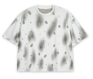 Distressed Vintage Tshirt <b>Men</b> Oversized Streetwear Tee Double Layer <b>Cropped</b> Boxy t Shirt Unique T-shirt for <b>men</b> - Product Image 1