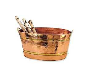 Tina de cerveza de cobre antigua grande y elegante de calidad superior perfecta para fiestas Almacenamiento de botellas de cerveza y champán - Product Image 6