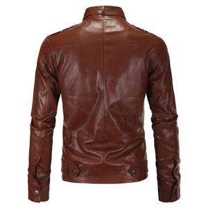 <b>New</b> Arrival Men's High Quality Fashion Leather Jacket Best Design Men Winter Custom Design Leather Jacket - Product Image 2