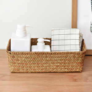 Grande vente paniers de rangement rectangulaires en bambou faits à la main rustique du Vietnam en matériau naturel moderne de base - Product Image 2