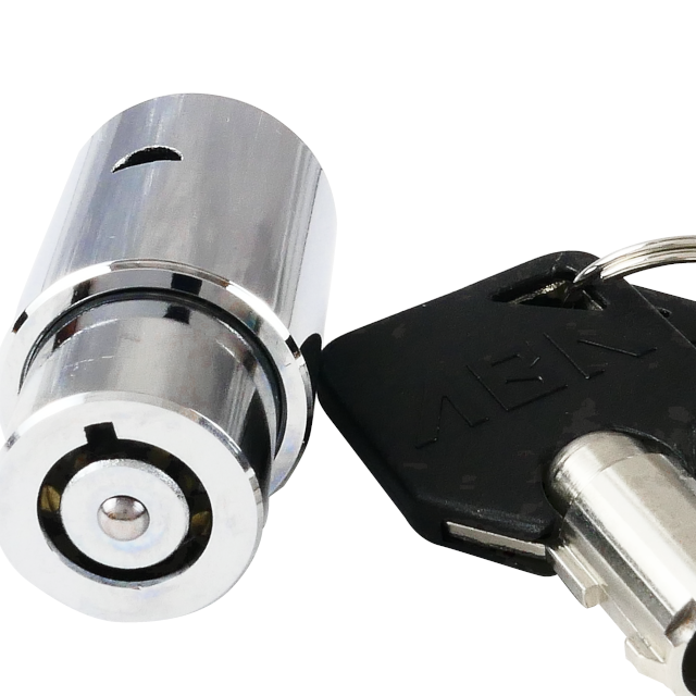 User-Friendly ABA Zinc Alloy Tubular Push Lock Cylinders High-Security Vehicle Door Cabinet Locks Chrome Finish 2 Keys Enhanced · image 5