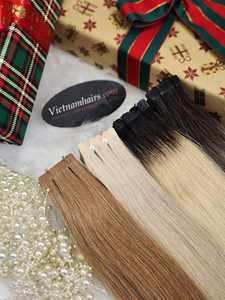 Meilleure Qualité 100% Vierge Vietnamien Extensions de Cheveux Bande de Cheveux Pleine Cuticule Vague Jerry Curl Droite Prêt À L'exportation - Product Image 2