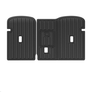 Tapis de dossier et doublure de cargaison pour 2018-2025 <span class=keywords><strong>Volvo</strong></span> <span class=keywords><strong>XC60</strong></span> T5 T6 TPE doublures de dossier tous temps accessoires de tapis de coffre intérieur noir - Product Image 2