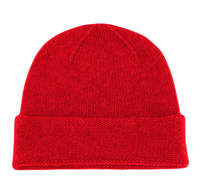 Vente en gros Bonnet en laine cachemire tricoté souple et souple personnalisé Bonnet en tricot Bonnet en cachemire avec logo tricoté côtelé Sur demande